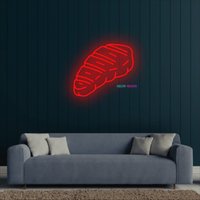 Fleisch Neonschild, Steak Neonlicht, Rindersteak Led-Licht, Benutzerdefinierte Frischfleisch Led-Schild von NeonManiaUSA