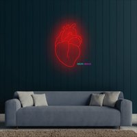 Herz Leuchtreklame, Menschliches Led-Licht, Benutzerdefinierte Organ Neon Led-Schild von NeonManiaUSA