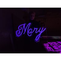 Mary Name Neon Schild, Führte Benutzerdefinierte Namen Kinder Namensschild Tochter Und Sohn von NeonManiaUSA