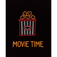 Popcorn Neon Schild, Film Zeit Led Neon, Kino Lichter, Eimer Licht von NeonManiaUSA