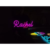 Rachel Namen Neon Schild, Led Benutzerdefinierte Kinder Namensschild Tochter Und Sohn, Personalisiertes Geschenk von NeonManiaUSA