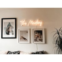 Personalized Neon Sign I Schild Licht Mit Namen Hochzeit Led Leuchtschrift Personalisiert Geschenk Zur von NeonNovaStore