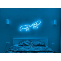 Hände Gottes Neon Schild, Schild Für Haus Dekoration Licht Büro Schlafzimmer Interior Design Wandkunst Wanddeko von NeonOnShop