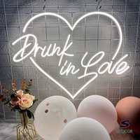 Drunk in Love Neon Schild Custom Hochzeitsdekor, Hochzeit Zeichen Wand Dekor, Personalisierte Geschenke, Licht Brautparty von NeonSelicor