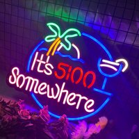 Es Ist 500 Irgendwo Neon Schild Wanddekor, Bar Raumdekor, Cocktail Dekor, Led Lichter Individuell, Personalisieren Geschenke von NeonSelicor