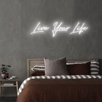 Lebe Dein Leben Benutzerdefinierte Neon Schild Wand Dekor, Schlafzimmer Zimmer Licht Personalisierte Geschenke von NeonSelicor