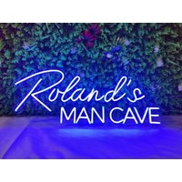 Benutzerdefinierte Man Cave Leuchtreklame Mit Ihrem Namen Personalisiert Ihr Name Home Bar Papas Mann Höhle Led Neonlicht-Zeichen von NeonSignMaker