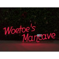 Custom Man Cave Neon Schild, Personalisierter Name Est Year Home Bar Little Led Lichtschild, Vatertag Papa Schild Geschenk von NeonSignMaker