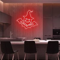 Halloween Neon Schild Custom Für Deko Geist Led Lichtschild Geburtstagsparty Personalisiertes von NeonSignMaker