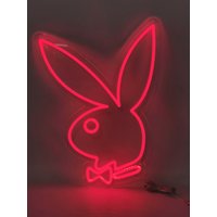 Kaninchen Neon Zeichen Benutzerdefinierte Tier Anime Kinder Wand-Dekor Wand Kunst Dekor Zimmer von NeonSignMaker