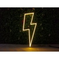 Lightning Neon Schild, Personalisiertes Led Lichtschild, Personalisiertes Geschenk, Kindergeschenk, Geburtstagsgeschenk, Hochzeitsdekoration von NeonSignMaker