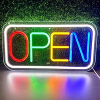 Open Neon Schild Benutzerdefinierte Türbehang Wand Led Flex Shop Bar Restaurant Kaffee Geschäft Light Sign Willkommen Logo von NeonSignMaker