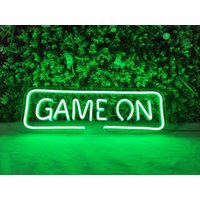 Personalisiertes Spiel Auf Neon Schild, Led Lichtschild, Personalisiertes Geschenk, Kinder Geburtstagsgeschenk, Gamer Dekor, Geschenk Für Ihn Sie von NeonSignMaker