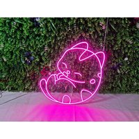 Süße Katze Neon Schild/Custom Tier Licht Wand Dekor Schlafzimmer Wandschild von NeonSignMaker