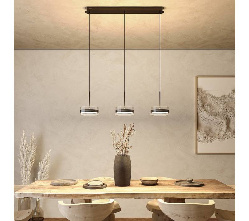 Neona LED Deckenleuchte SOLANA, Dimmbar per Wandschlater in 3 Stufen, LED fest integriert, Warmweiß von Neona