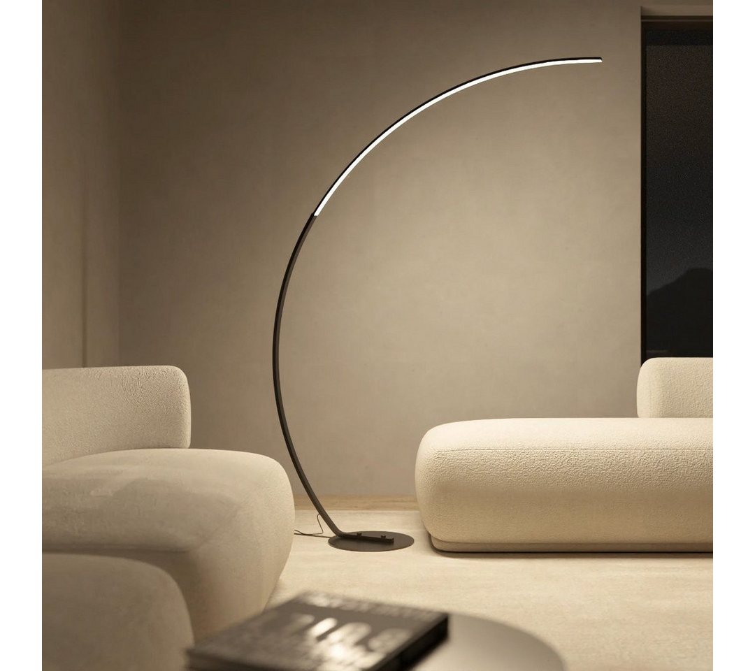 Neona LED Stehlampe ICARUS Schwarz, LED fest integriert, Warmweiß von Neona