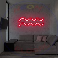 Aquarius Neon Schild, Hochzeit Party Neon, Schlafzimmer Custom Licht, Led Wand Dekor Wassermann Schild von Neonglobal