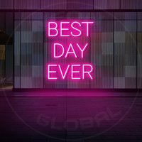 Benutzerdefinierte Neon Schild | Best Day Ever Hochzeit Duschschild Custom Party Geburtstagsgeschenke Home Decor Schlafzimmer Bar Wanddeko von Neonglobal