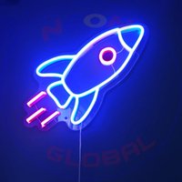 Custom Neon Schild Rakete Japanisch Schlafzimmer Led Licht Für Kinder Home Wand Dekor Neonglobal von Neonglobal