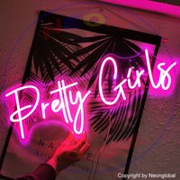 Hübsche Mädchen Neon Zeichen | Party Schlafzimmer Wand Dekor Bar Schild Wandschild Handgemachte Schilder Alles Gute Zum Geburtstag von Neonglobal