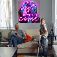 Personalisierte Geschenke | Das Beste Kommt Noch Uv-Druck Logo Neon Led-Licht-Zeichen Hochzeit Leuchtreklame Für Empfang Wohndeko von Neonglobal