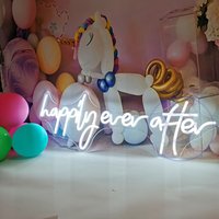 Personalisiertes Neon Schild Fröhlich Immer Nach Der Hochzeit Custom Lichtschild Neonlicht Für Wanddekoration von Neonglobal