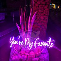 You Re My Favorite Custom Neon Schild Schlafzimmer Light Led Hochzeitsschild Wohndekoration von Neonglobal