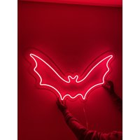 Bat Neon Sign - Led-Schild, Leuchtreklame Schlafzimmer, Neonlicht von NeoniaDesign