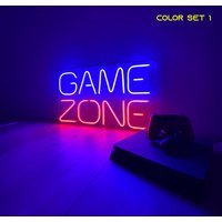 Game Zone Neon Schild - Led Schild, Für Gaming Zimmer, Wand Dekor, Benutzerdefinierte von NeoniaDesign