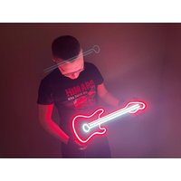 Gitarre Neon Sign - Musikinstrument Led-Schild, Leuchtreklame Schlafzimmer, Neonlicht von NeoniaDesign