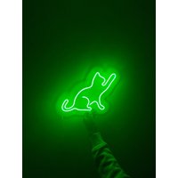 Katze Neon Schild - Katzen Wand Dekor, Schlafzimmer, Licht von NeoniaDesign