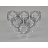 New in Box - Space Age Design Set Mit 6 Vintage Guzzini Pomona Long Cocktail Drink Gläser Entworfen Von Ambrogio Pozzi, 1970Er Jahre von NeospaceObjects