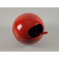 Space Age Design - Vintage Laurids Lønborg Rotes Melamin Sphere Ball Servierset Dänemark, 1960Er Jahre von NeospaceObjects