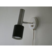 Vintage 1960S Hala Wandleuchte Aus Braunem Metall Und Gebürstetem Aluminium von NeospaceObjects