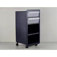 Vintage Ikea "Nero' Marineblau Plastik Schubladenblock Von Knut & Marianne Hagberg, 2000 von NeospaceObjects