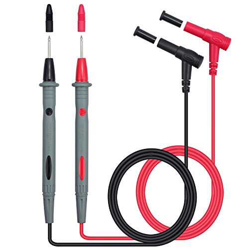 Neoteck 2er Messleitungen Multimeter 1000V/10A Test Kabel mit Kabel Stift Prüfkabel Sonde von Neoteck