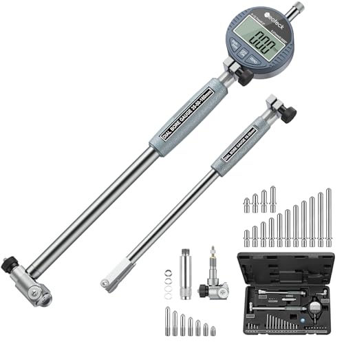 Neoteck Bohrungslehre Messuhr Set 18-160 mm Innendurchmesser Messuhr Aluminiumlegierung Hohe Präzision 0,01 mm Dial Bore Gauge Industriemesswerkzeug von Neoteck