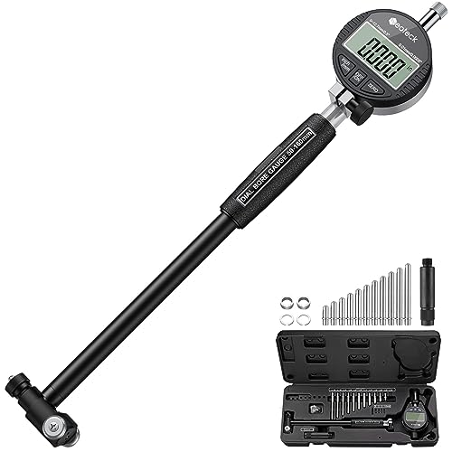 Neoteck Bohrungslehre Messuhr Set 50-160 mm Innendurchmesser Messuhr Aluminiumlegierung Hohe Präzision 0,01 mm Dial Bore Gauge Industriemesswerkzeug Schwarz von Neoteck