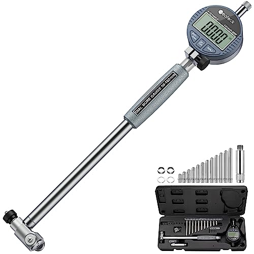 Neoteck Bohrungslehre Messuhr Set 50-160 mm Innendurchmesser Messuhr Aluminiumlegierung Hohe Präzision 0,01 mm Dial Bore Gauge Industriemesswerkzeug von Neoteck