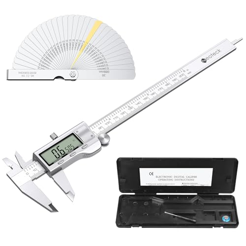 Neoteck Digital Messschieber 200 mm mit Fühlerlehre, LCD Display, Zoll/Metrik/Bruch, Messschieber Elektronisches Schieblehre Messwerkzeug für Außen-, Innen- Und Tiefenmaß Neoteck Digital Messschieber 200 mm mit Fühlerlehre, LCD Display, Zoll/Metrik/Bruch, Messschieber Elektronisches Schieblehre Messwerkzeug für Außen-, Innen- Und Tiefenmaß von Neoteck