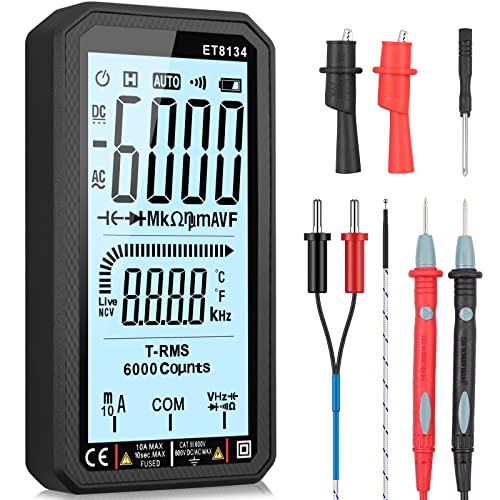 Neoteck Digital Multimeter 6000 Counts True RMS LCD Großbildschirm Multimeter Spannung Voltmeter Widerstand Kapazitätsmesser Temperatur NCV Diode Tester Neoteck Digital Multimeter 6000 Counts True RMS LCD Großbildschirm Multimeter Spannung Voltmeter Widerstand Kapazitätsmesser Temperatur NCV Diode Tester von Neoteck