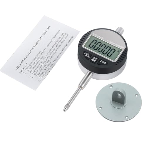 Neoteck Digitale Messuhr 0,001mm/0,00005''Digital Messtaster 0-25.4mm/1'' Digital Indikator Messgerät Nullstellung abnehmbar Deckel für Labor Werkstatt 3D Drucker von Neoteck