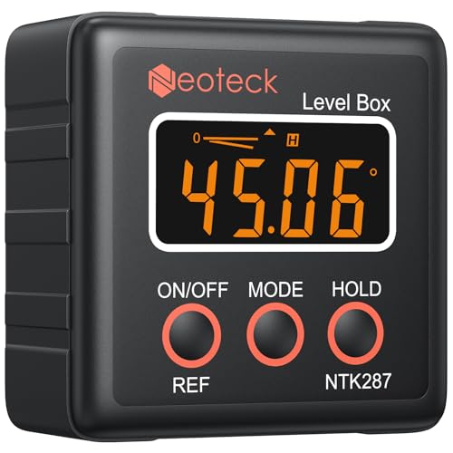 Neoteck Digitaler LCD Winkelmesser Neigungsmesser Wasserdicht Inklinometer Bevel Box Winkelmessgerät Wasserwaage - Schwarz Neoteck Digitaler LCD Winkelmesser Neigungsmesser Wasserdicht Inklinometer Bevel Box Winkelmessgerät Wasserwaage - Schwarz von Neoteck
