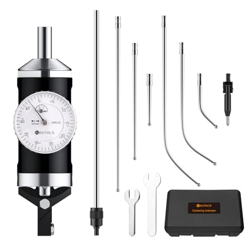 Neoteck Koaxiale Zentriermessuhr 0-3 mm/0,01 mm Messuhr-Set mit Aufbewahrungskoffer Genaue Co-Ax-Anzeige für das Testzifferblatt des Fräsmaschinenzentrums von Neoteck