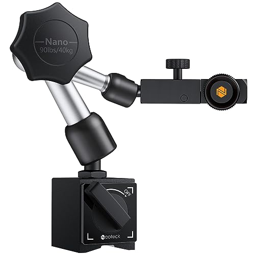 Neoteck Magnetstativ für Messuhr Hebel Messuhr, mit Zentralklemmung Magnetische Messuhr Basis Ständer Halter Messstativ (40kg max. Zugkraft) von Neoteck
