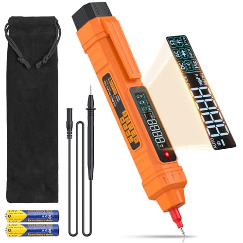 Neoteck Spannungsprüfer Digital TRMS Multimeter 6000 zählt Spannungstester berührungslos mit LCD-Display für AC/DC-Spannung, Widerstand, NCV, Kontinuität, Kapazität, Diode - Orange Neoteck Spannungsprüfer Digital TRMS Multimeter 6000 zählt Spannungstester berührungslos mit LCD-Display für AC/DC-Spannung, Widerstand, NCV, Kontinuität, Kapazität, Diode - Orange von Neoteck