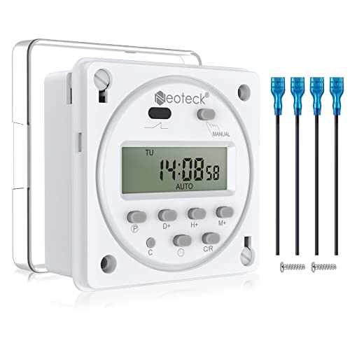 Neoteck Zeitschaltuhr LCD Digital Programmierbarer Timer DC 12V Zeitrelais mit Wasserdichtes Gehäuse, 4 Klemmenblöcke Neoteck Zeitschaltuhr LCD Digital Programmierbarer Timer DC 12V Zeitrelais mit Wasserdichtes Gehäuse, 4 Klemmenblöcke von Neoteck