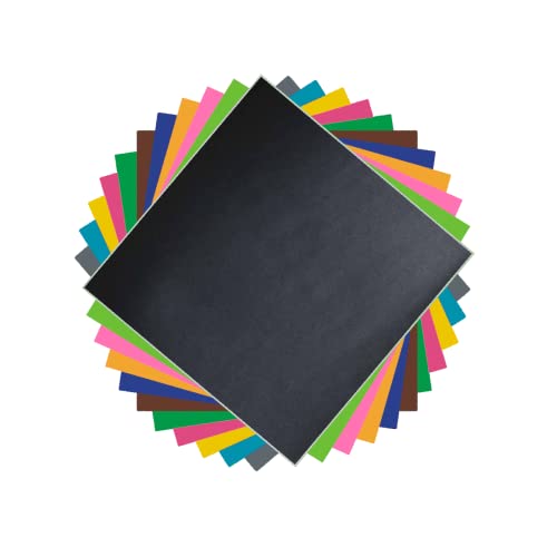 Neoxxim 10€/m² Plotterfolie selbstklebend Vinyl-Folie matt Schwarz M02 Bogen 30,5 x 30,5 cm für Glas Auto Tassen von Neoxxim