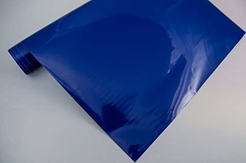 Neoxxim 27,4€/m Plotterfolie dunkel blau glanz 30 x 106 cm Vinyl-Folie selbstklebend Deko Möbel Folie von Neoxxim