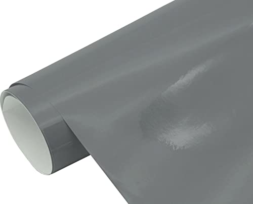 Neoxxim 19,62€/m Lackschutz Folie Auto Folie GRAU GLÄNZEND 30 x 152 cm Dekor Folie Klebefolie Schutzfolie Möbelfolie selbstklebend Luftkanalfolie von Neoxxim